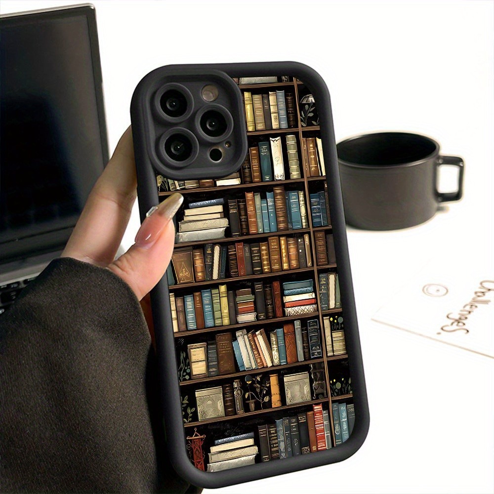 Phone Cases For Iphone 16 - Book Shelf Creative Pattern Phone Case