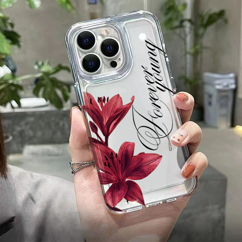 Burgundy Lily English Letter P - огляд і ціна Phone Cases Xr Iphone