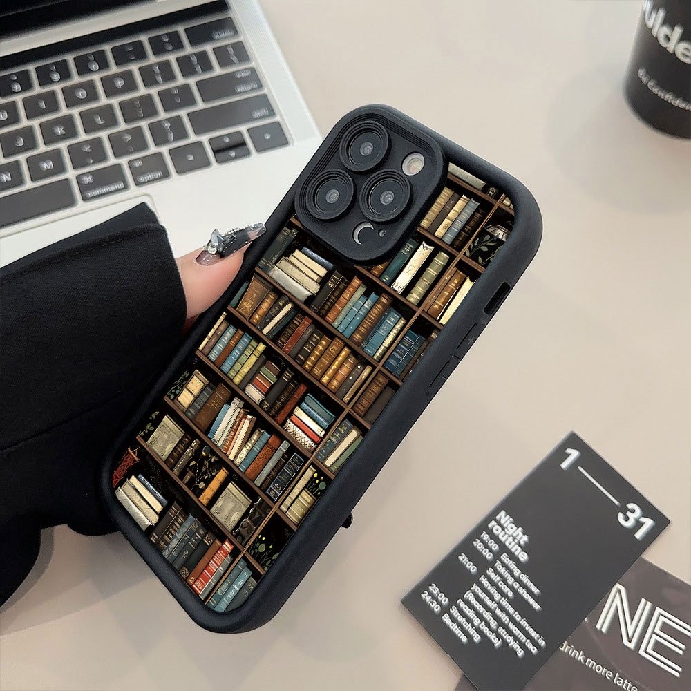 Book Shelf Creative Pattern Ph - огляд і ціна Phone Cases For Iphone 16