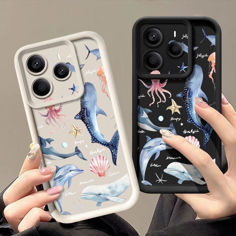 Cute Dolphin Patterned Soft Ca - огляд і ціна Phone Cases Xiaomi 15