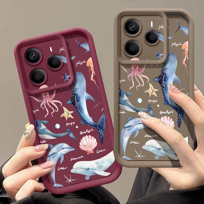 Cute Dolphin Patterned Soft Ca - огляд і ціна Phone Cases Xiaomi 15