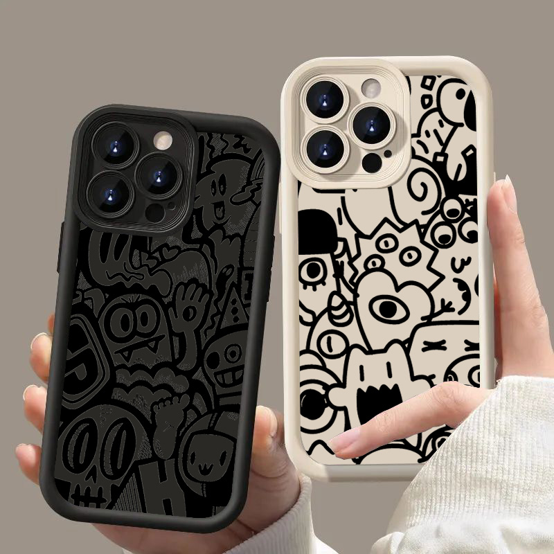 Black Graffiti Phone Case For  - огляд і ціна Phone Cases Xr Iphone