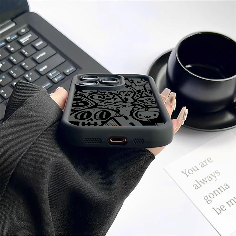 Black Graffiti Phone Case For  - огляд і ціна Phone Cases Xr Iphone
