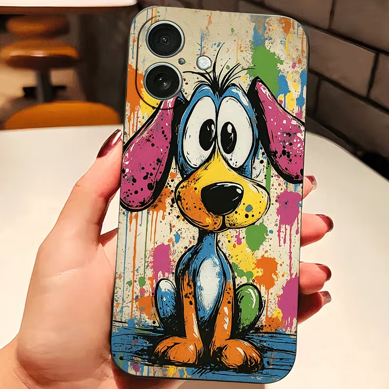 Graffiti Colored Puppy TPU Pho - огляд і ціна Phone Cases Xr Iphone